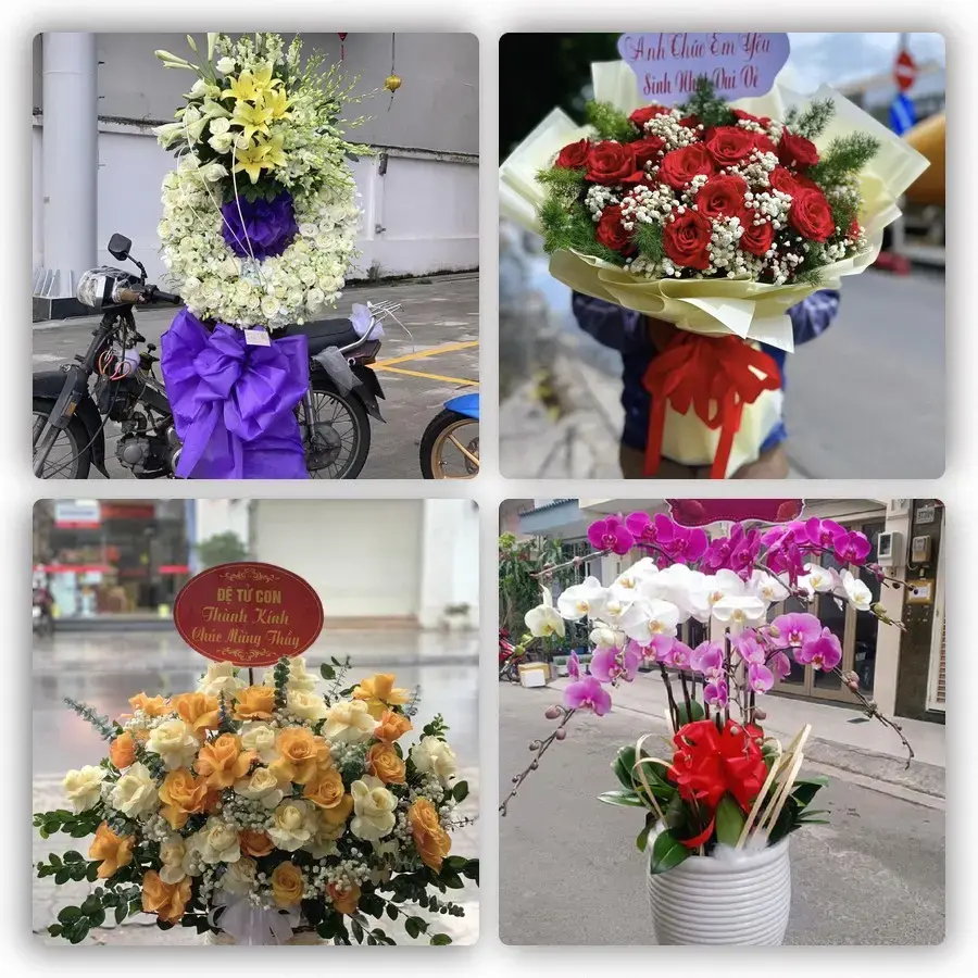 Mẫu hoa tươi tại Đại An