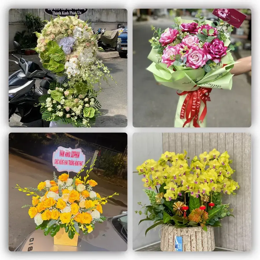 Mẫu hoa tươi tại Đại Ngãi