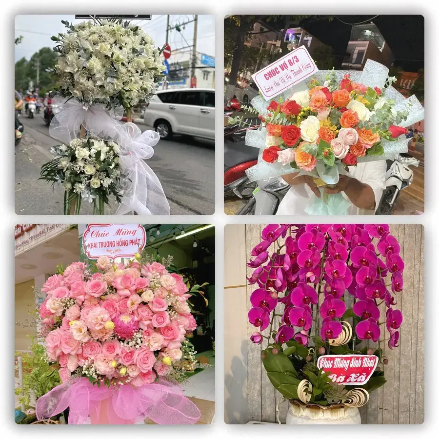 Mẫu hoa tươi tại Đắk Tô