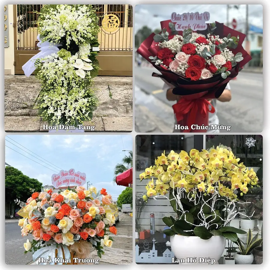 Đặt hoa giao tận nơi khu Đạo Thạnh, Đồng Tháp