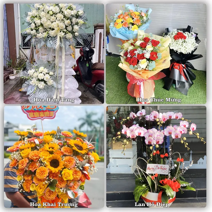 Mẫu hoa tươi giao tại Đạo Thạnh, Đồng Tháp
