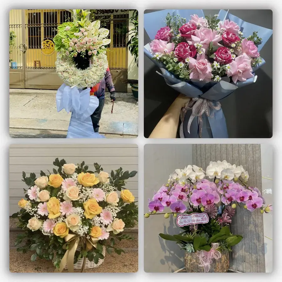 Mẫu hoa tươi tại Diên Sanh
