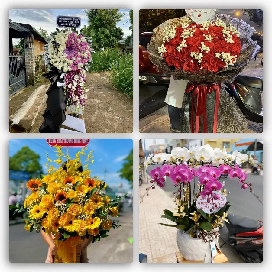 Mẫu hoa tươi tại Đồng Đăng