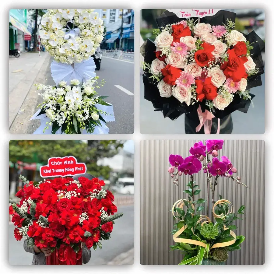Mẫu hoa tươi tại Đức Phong