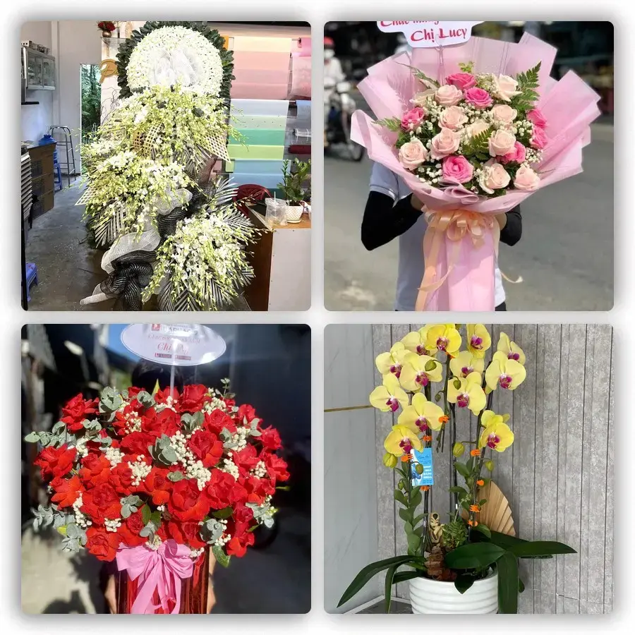 Mẫu hoa tươi tại Ea Drăng