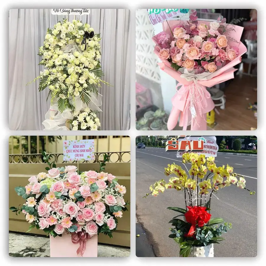 Mẫu hoa tươi tại Gia Ray