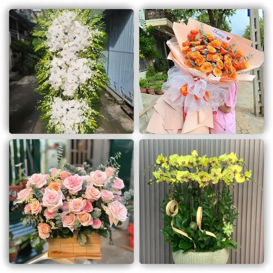 Mẫu hoa tươi tại Hàm Tân