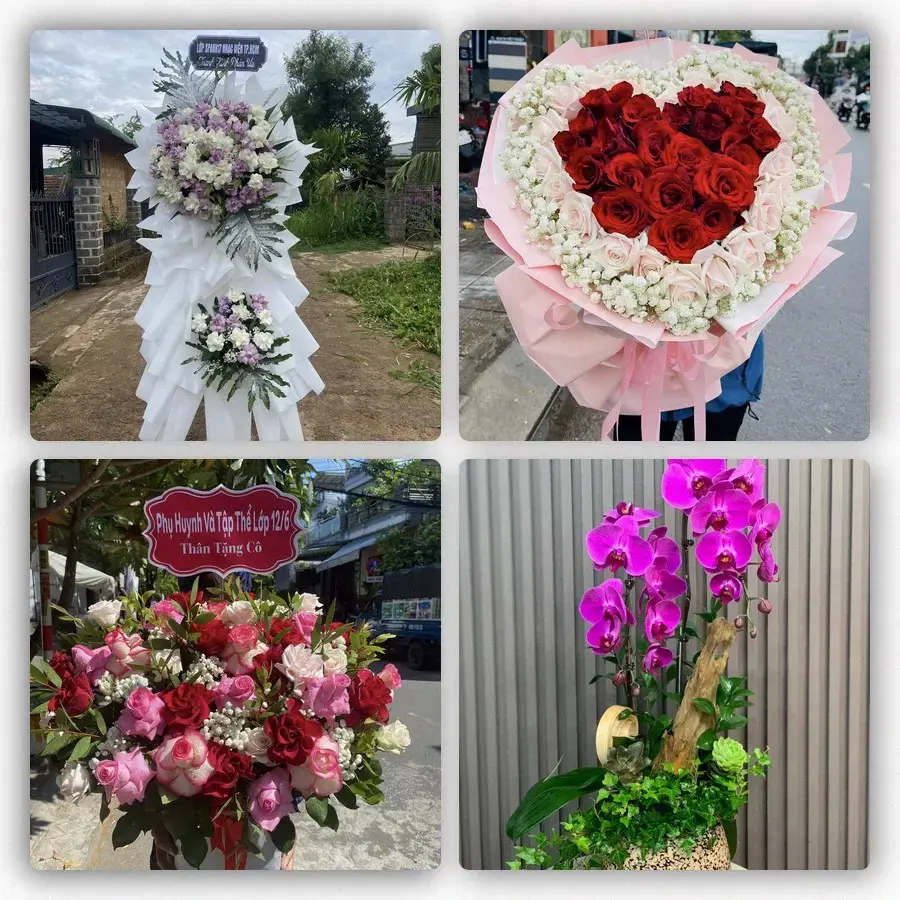 Mẫu hoa tươi tại Hàng Trạm