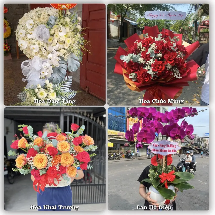 Mẫu hoa tươi giao tại Hiệp Bình, Thủ Đức
