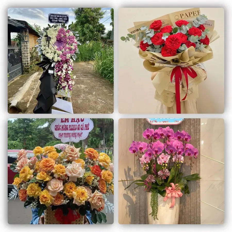 Mẫu hoa tươi tại Hiệp Hòa