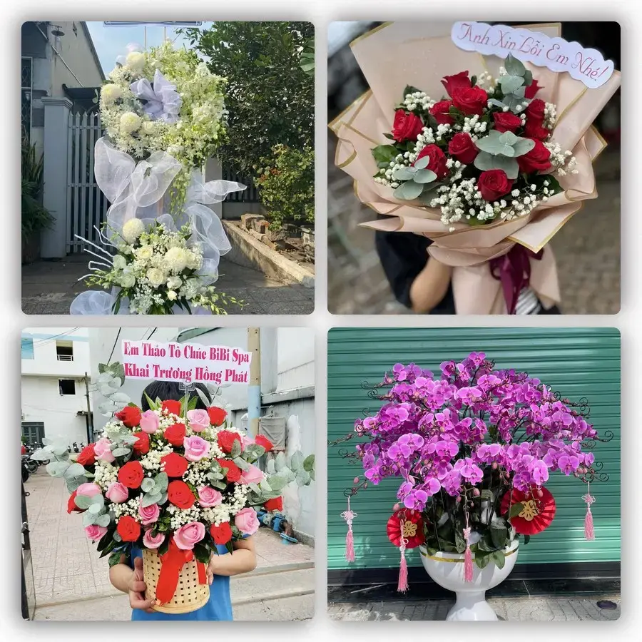 Mẫu hoa tươi tại Hưng Lợi