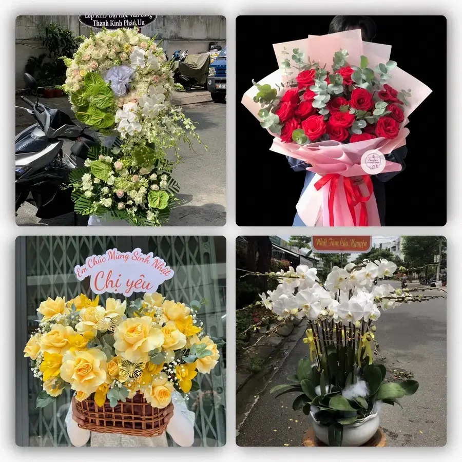 Mẫu hoa tươi tại Hưng Nhân