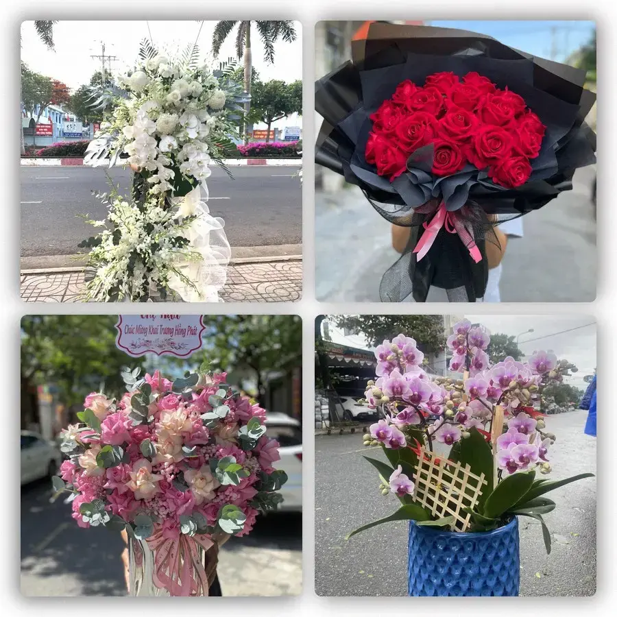 Mẫu hoa tươi tại Hùng Sơn