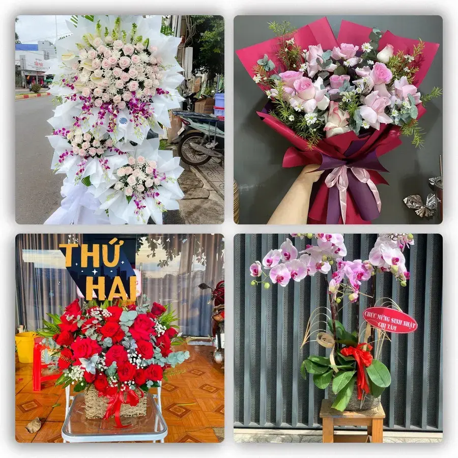 Mẫu hoa tươi tại Khánh Yên