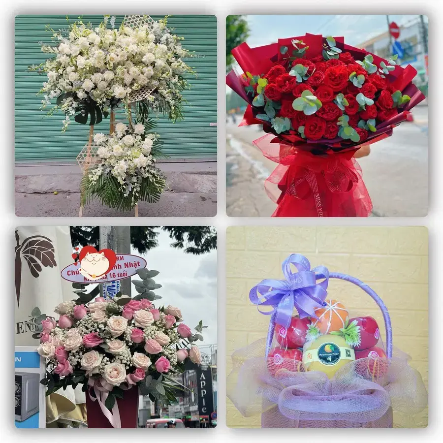 Mẫu hoa tươi tại Khe Tre