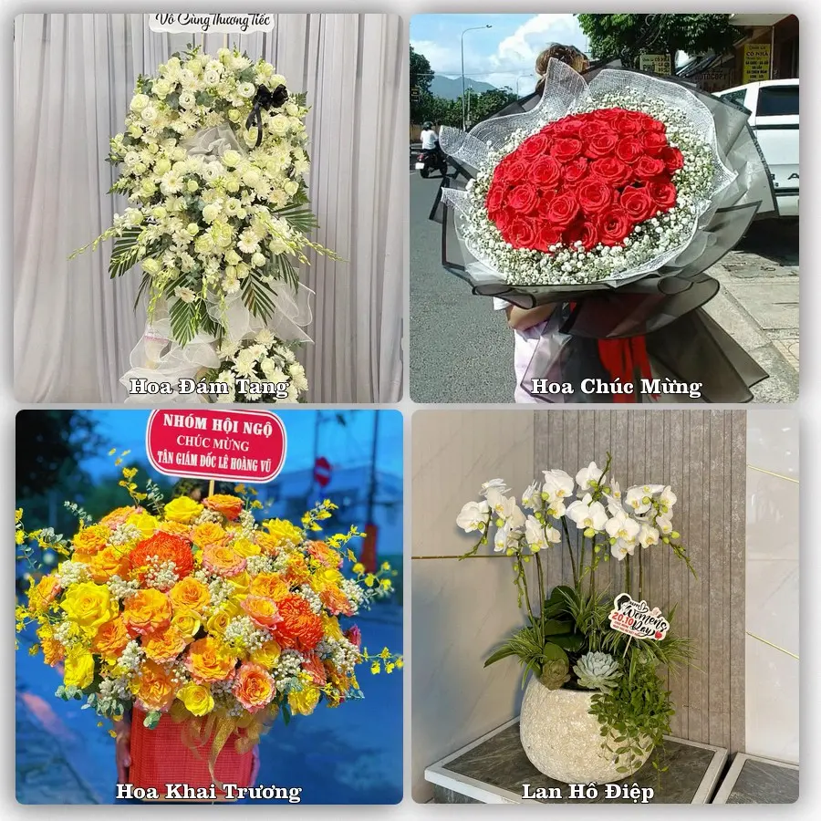 Mẫu hoa tươi giao tại Khương Đình, Hà Nội