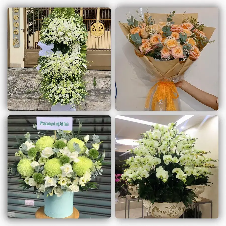 Mẫu hoa tươi tại Krông Klang
