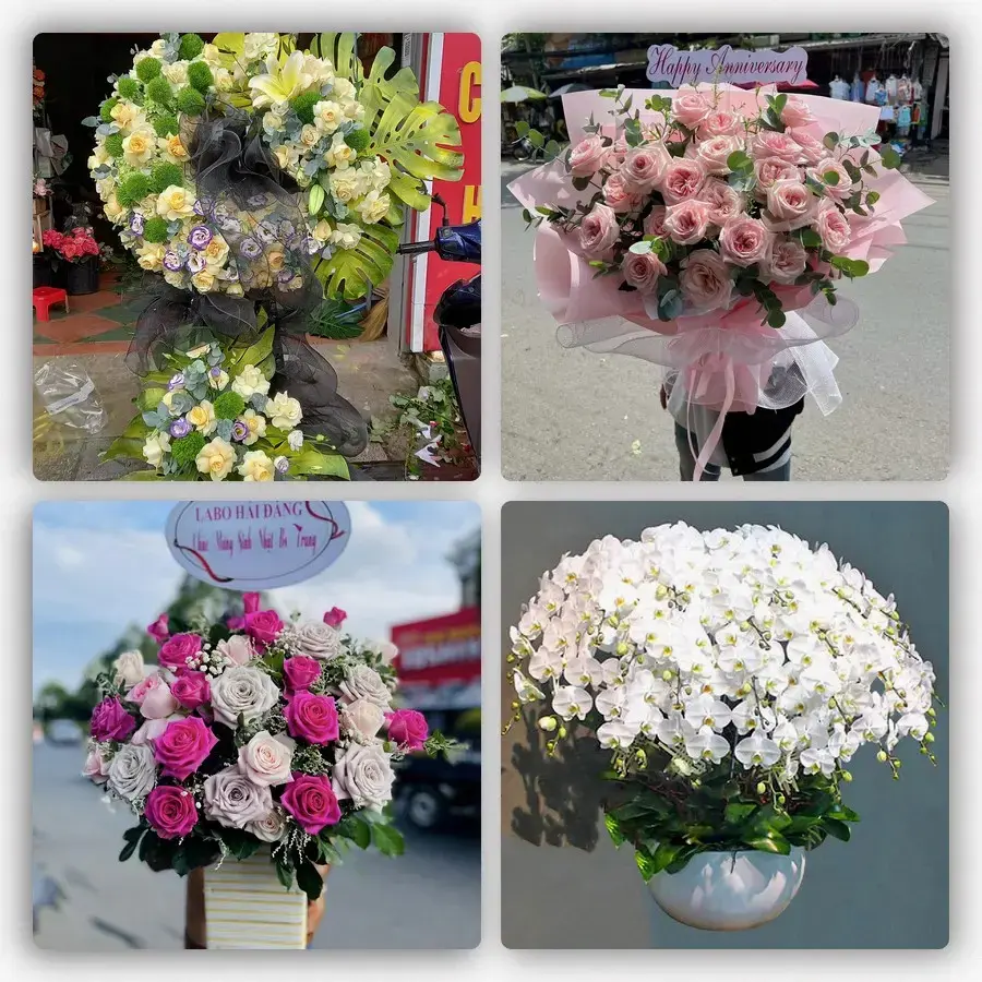 Mẫu hoa tươi tại Lạc Tánh