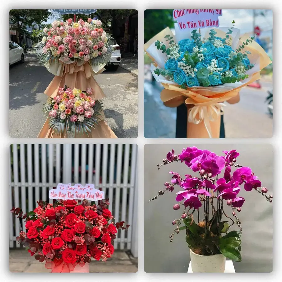 Mẫu hoa tươi tại Lai Cách