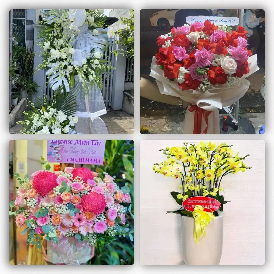 Mẫu hoa tươi tại Lai Châu
