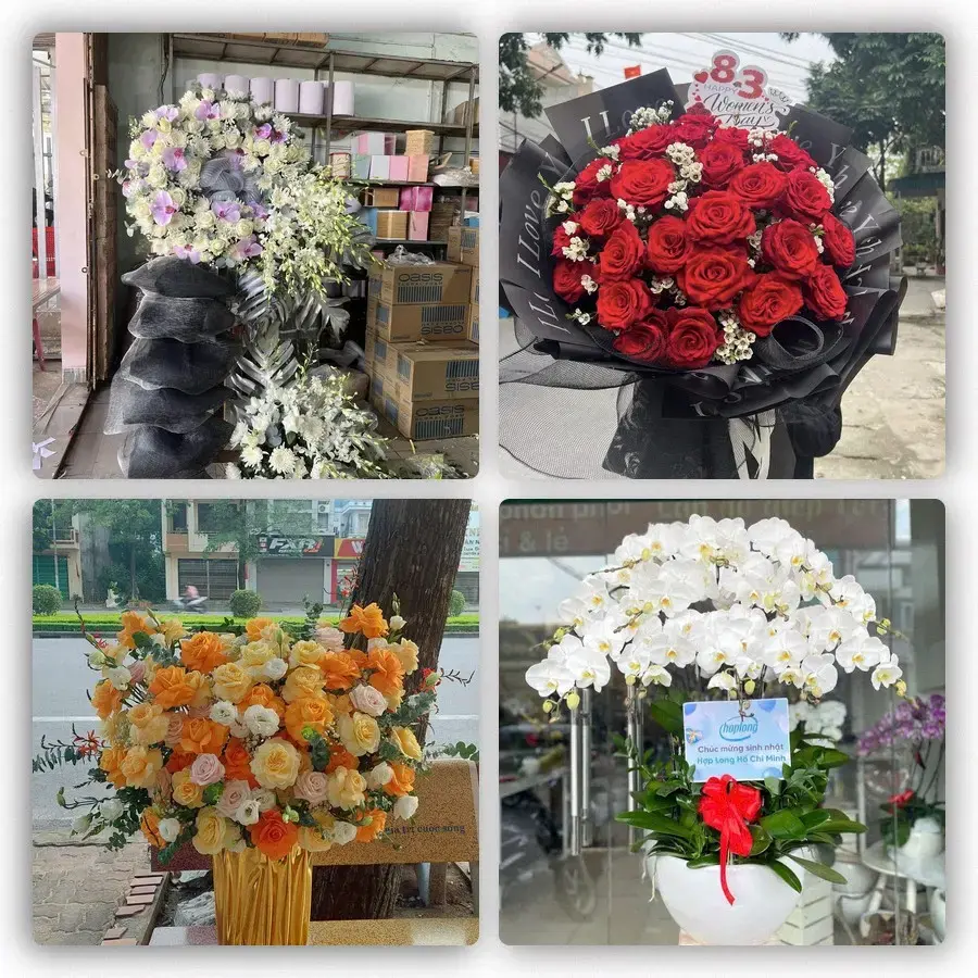 Mẫu hoa tươi tại Lâm Thao
