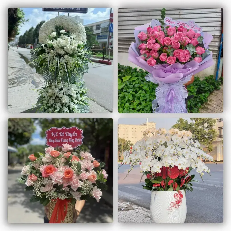 Mẫu hoa tươi tại Liên Nghĩa