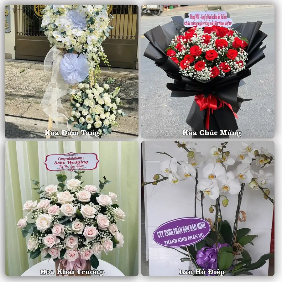 Mẫu hoa tươi giao tại Linh Xuân, Thủ Đức