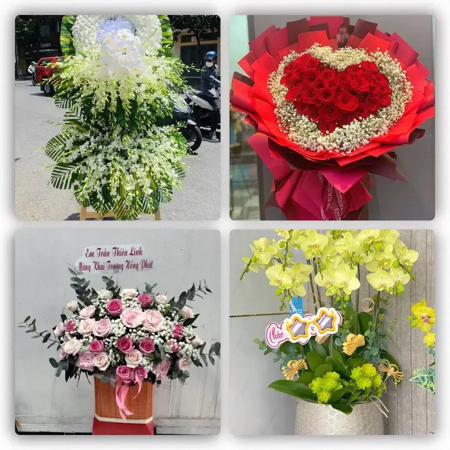 Mẫu hoa tươi tại Lộc Thắng