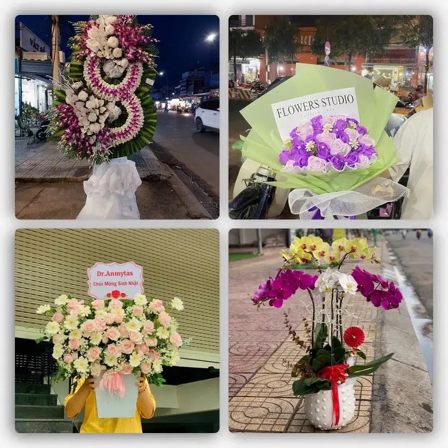 Mẫu hoa tươi tại Lộc Thuận