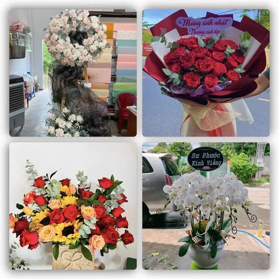 Mẫu hoa tươi tại Long Bình