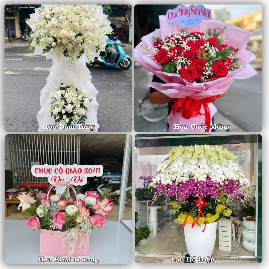 Mẫu hoa tươi giao tại Long Bình, TP.HCM