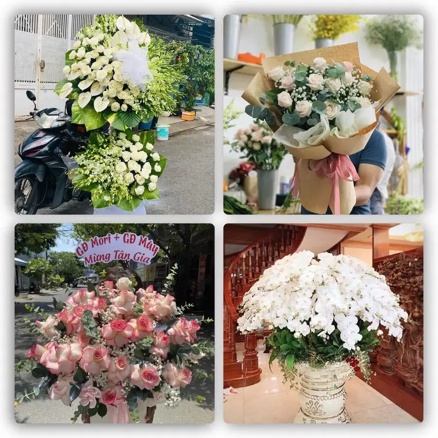 Mẫu hoa tươi tại Lương Hòa