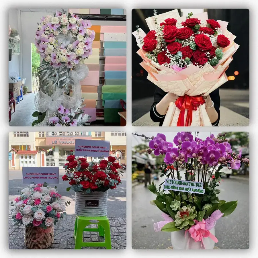 Mẫu hoa tươi tại Lương Hòa