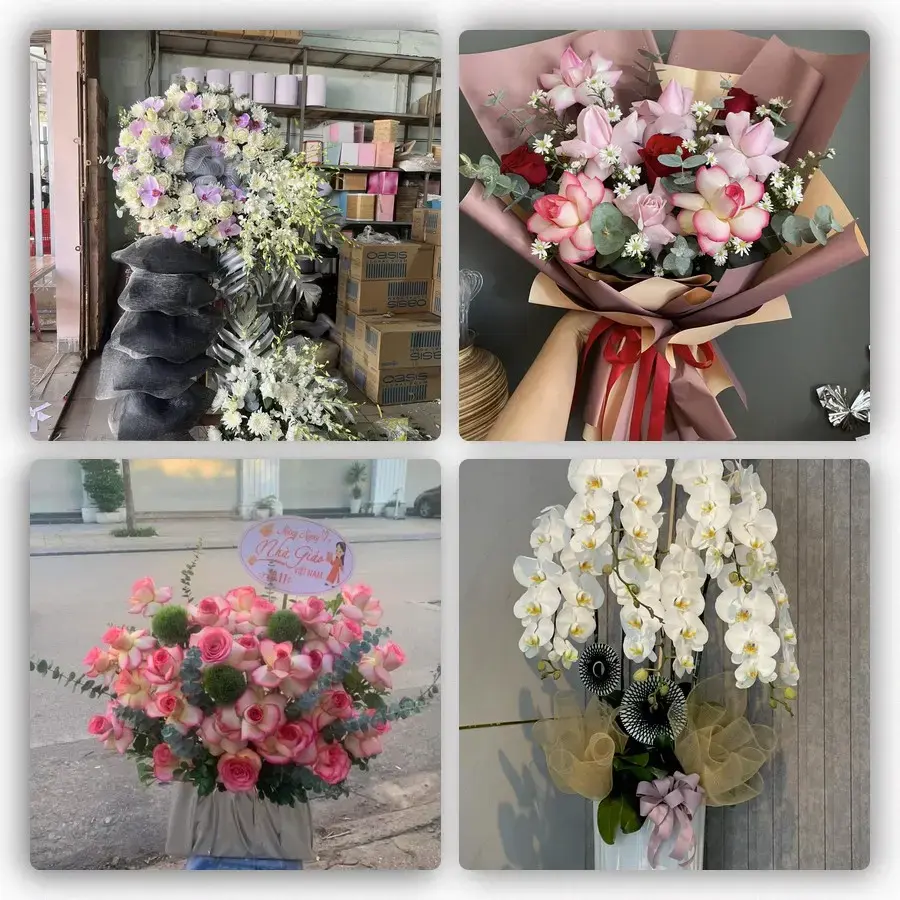 Mẫu hoa tươi tại Mỹ An