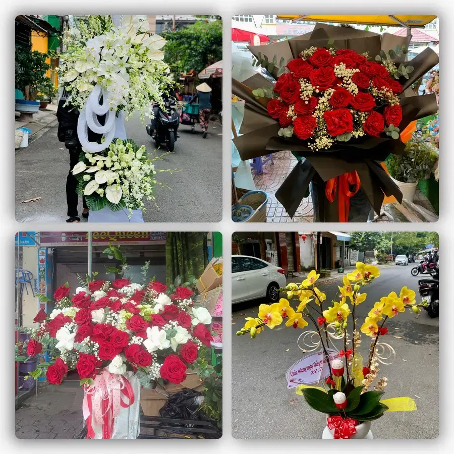 Mẫu hoa tươi tại Mỹ An