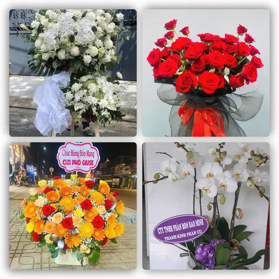 Mẫu hoa tươi tại Mỹ Hào