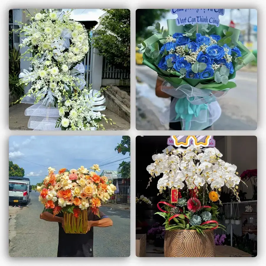 Mẫu hoa tươi tại Mỹ Hòa