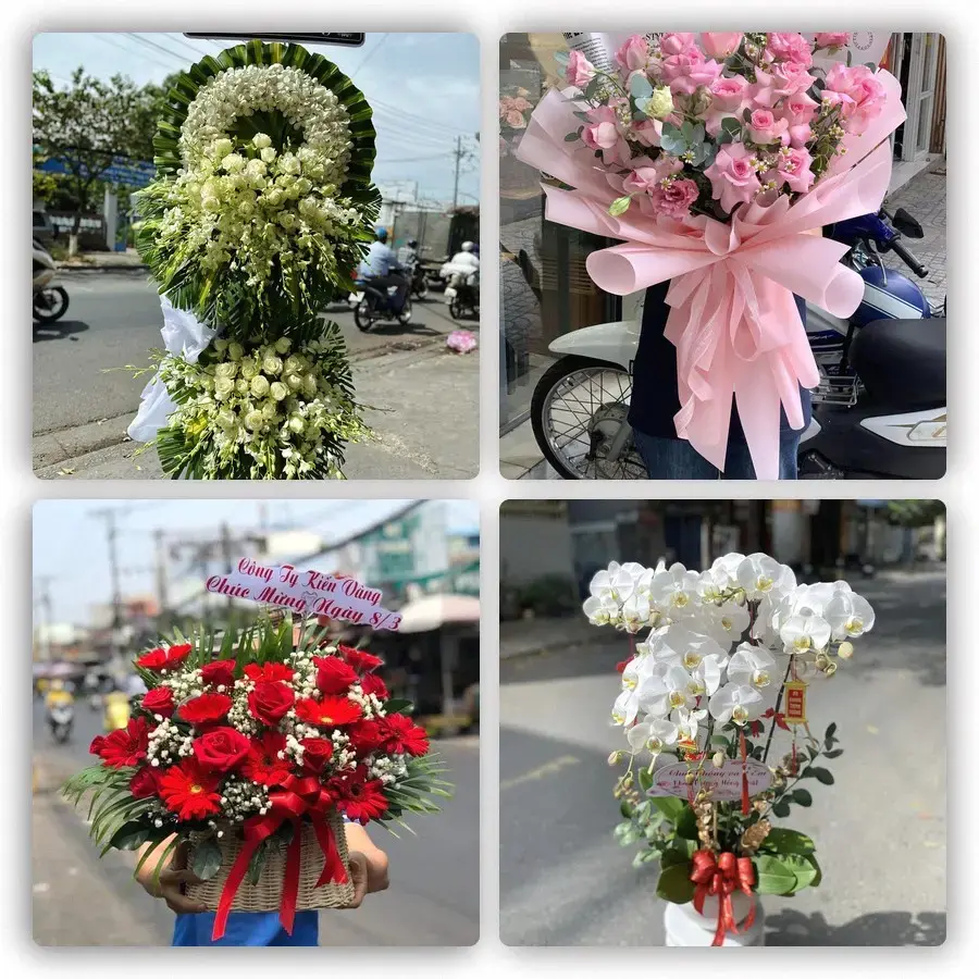 Mẫu hoa tươi tại Mỹ Lộc