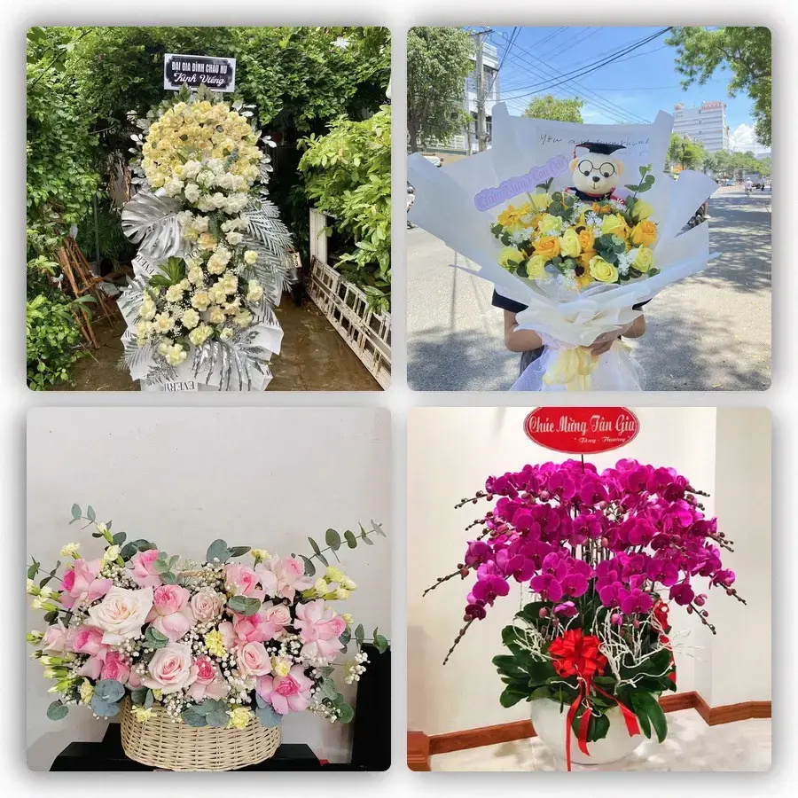 Mẫu hoa tươi tại Mỹ Phước