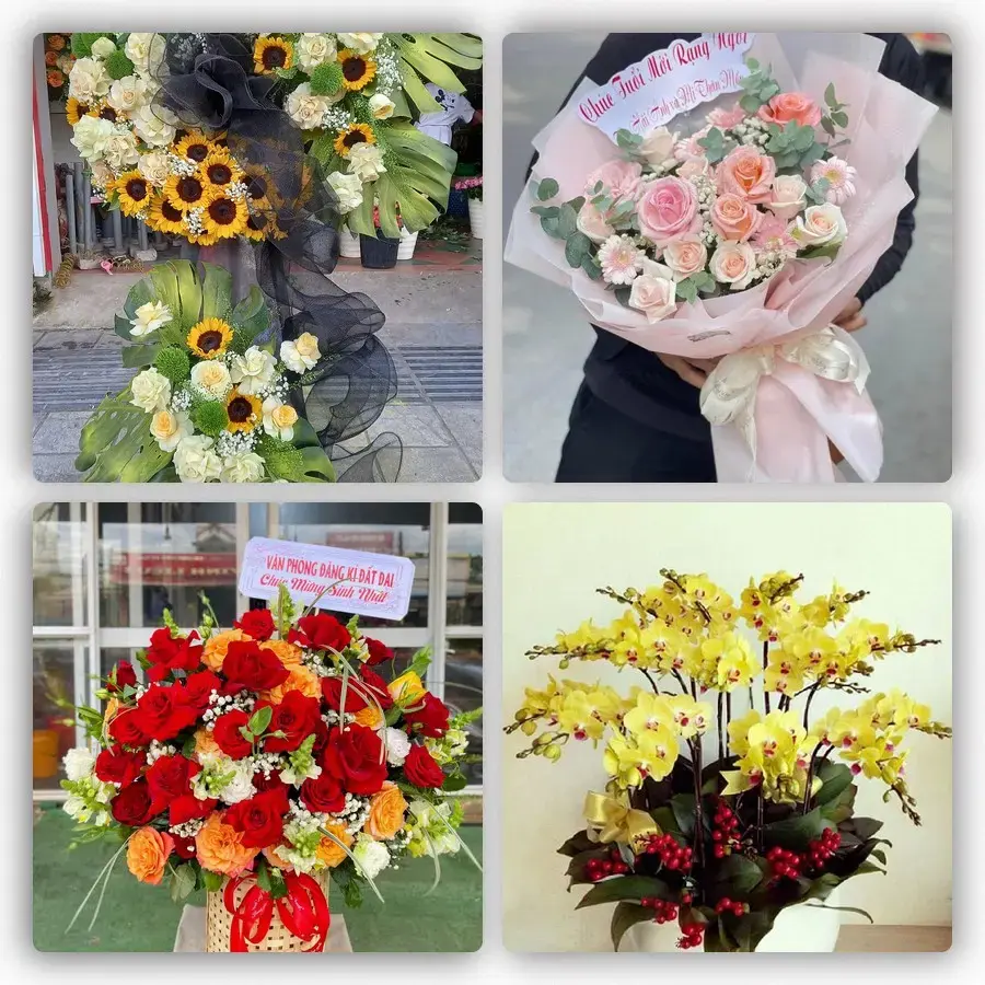 Mẫu hoa tươi tại Nam Sách