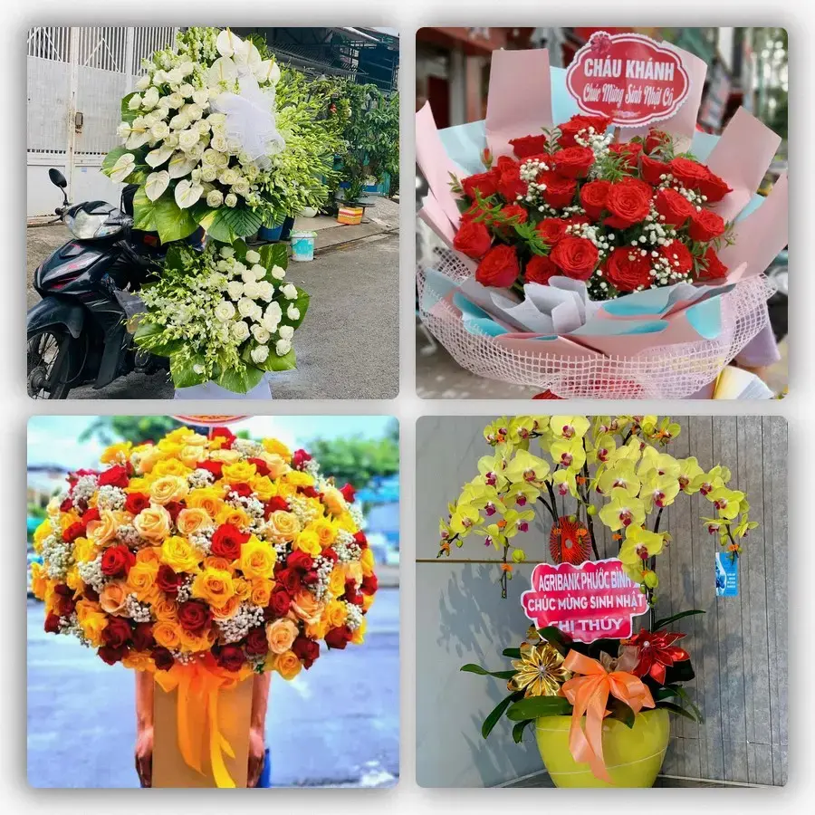 Mẫu hoa tươi tại Ngãi Tứ