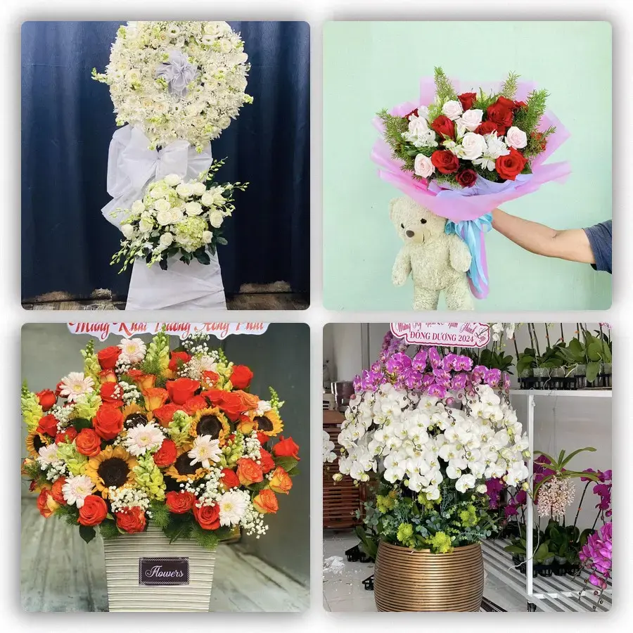 Mẫu hoa tươi tại Ngô Đồng