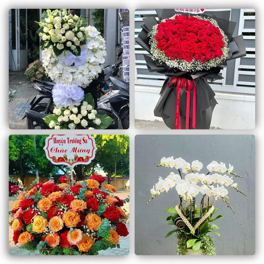 Mẫu hoa tươi tại Ngô Mây