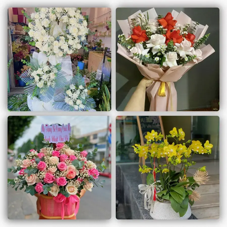 Mẫu hoa tươi tại Nhã Nam