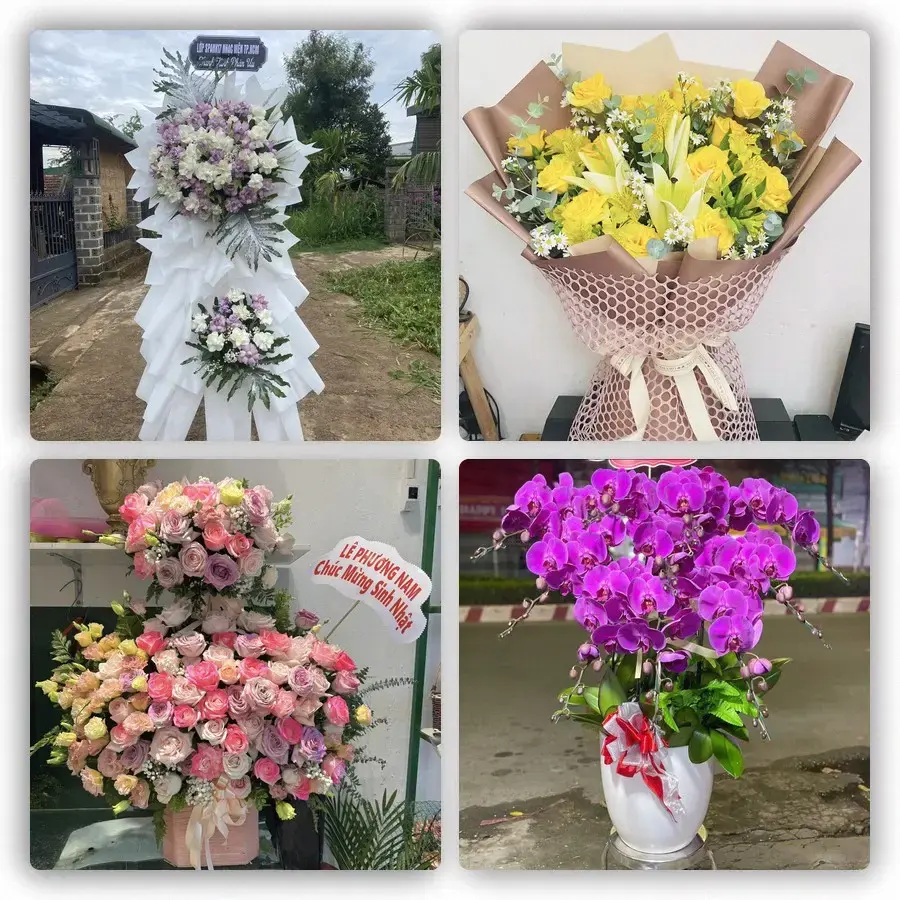 Mẫu hoa tươi tại Nhơn Thạnh