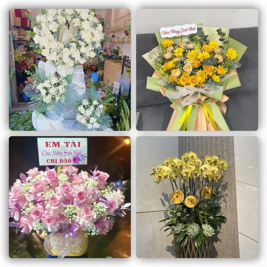 Mẫu hoa tươi tại Ninh Cường