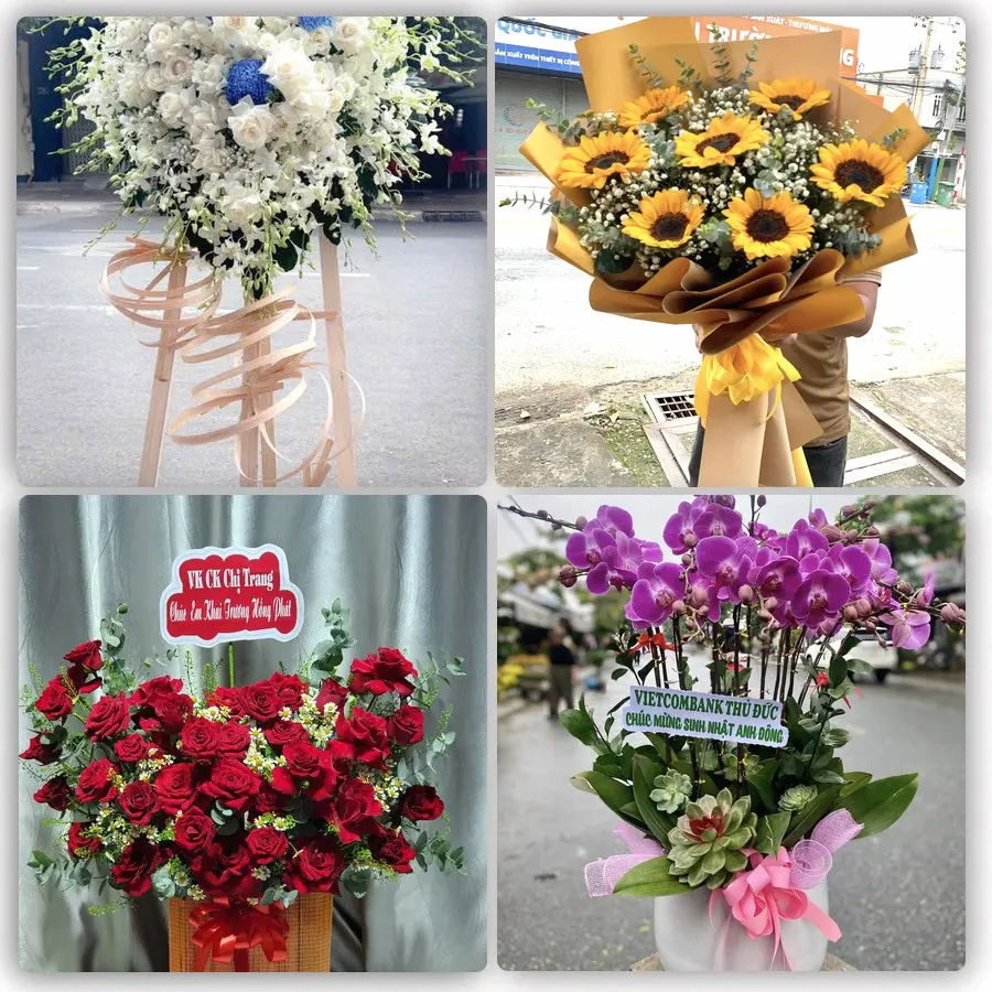 Mẫu hoa tươi dành cho khách đặt hoa tại Ninh Kiều, Cần Thơ