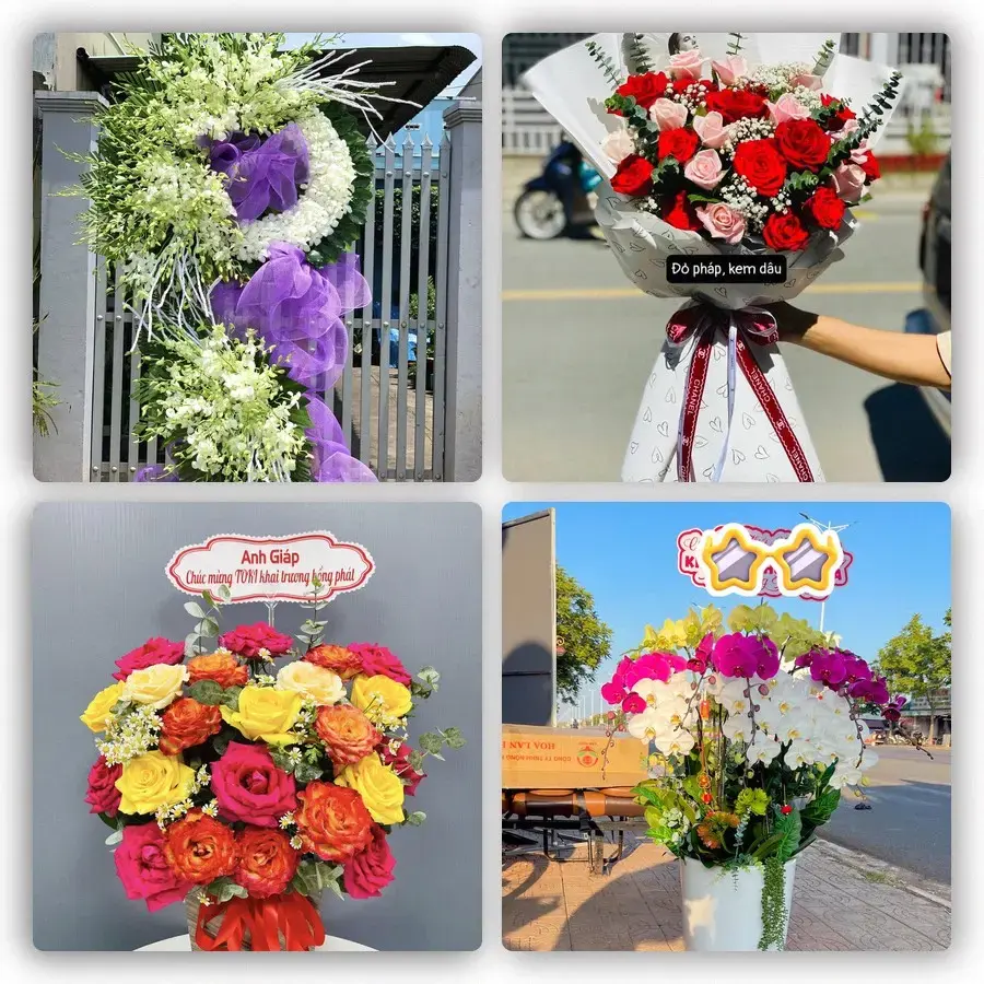 Mẫu hoa tươi tại Núi Sập