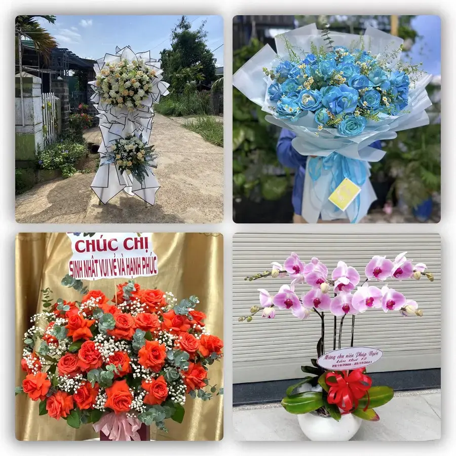 Mẫu hoa tươi tại Phong Phú