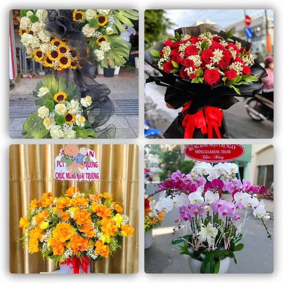 Mẫu hoa tươi tại Phú Cần